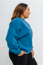 Load image into Gallery viewer, Drop Shoulder Sweatshirt In Teal