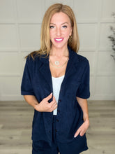 Load image into Gallery viewer, SP24- French Terry Button Down Top in Two Colors