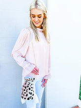 Load image into Gallery viewer, Halpern Leopard Beaded Bucket Bag