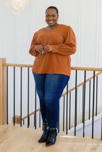 Load image into Gallery viewer, BFD-Enjoy This Moment V Neck Blouse In Toffee