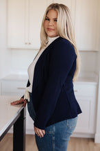 Load image into Gallery viewer, SP24- Fitted Blazer in Navy