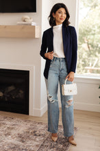 Load image into Gallery viewer, SP24- Fitted Blazer in Navy