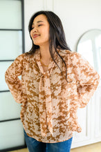 Load image into Gallery viewer, SP24- Floral Ties Top in Taupe