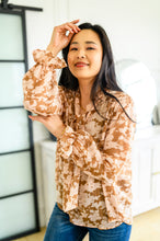 Load image into Gallery viewer, SP24- Floral Ties Top in Taupe