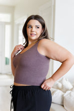 Load image into Gallery viewer, YALETE- Fundamentals Ribbed Seamless Reversible Tank in Brown