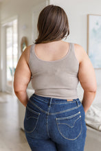 Load image into Gallery viewer, YALETE- Fundamentals Ribbed Seamless Reversible Tank in Light Mocha