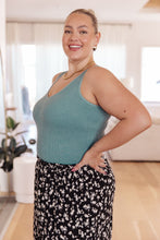 Load image into Gallery viewer, YELETE- Fundamentals Ribbed Seamless Reversible Tank in Vintage Blue