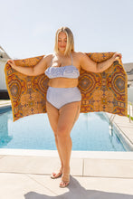 Load image into Gallery viewer, THE GOOD GYPSY- Luxury Beach Towel in Boho Medallions