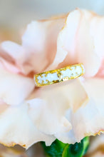 Load image into Gallery viewer, Waterproof, No Tarnish, Carolina Hand Crafted White Pattern Ring