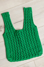 Load image into Gallery viewer, SP24- AVE SHOPS- Girls Day Open Weave Bag in Green