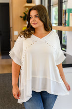 Load image into Gallery viewer, Giving In V Neck Spliced Top (Reg & Curvy)