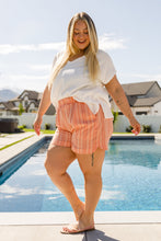 Load image into Gallery viewer, Go With It High Rise Striped Shorts- COTTON BLEU