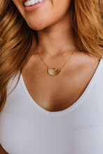 Load image into Gallery viewer, Waterproof, No Tarnish, Golden Fan Pendant Necklace