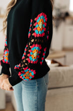 Load image into Gallery viewer, Granny Knows Best Crochet Accent Sweater (Reg & Curvy)