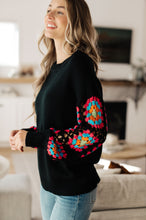 Load image into Gallery viewer, Granny Knows Best Crochet Accent Sweater (Reg & Curvy)