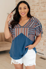 Load image into Gallery viewer, Greece Lightning V-Neck Blouse- ANDREE' BY UNIT