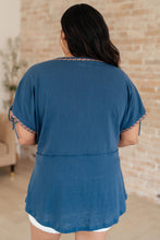Load image into Gallery viewer, Greece Lightning V-Neck Blouse- ANDREE' BY UNIT