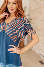 Load image into Gallery viewer, Greece Lightning V-Neck Blouse- ANDREE' BY UNIT