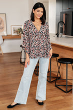 Load image into Gallery viewer, SP24- SEW IN LOVE- Have It All Angel Sleeve Top in Black Floral