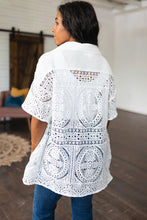 Load image into Gallery viewer, VERY J- Head in the Clouds Lace Button Down