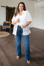 Load image into Gallery viewer, VERY J- Head in the Clouds Lace Button Down