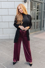 Load image into Gallery viewer, SP24- High Society Velvet Wide Leg Trousers (Reg & Curvy)