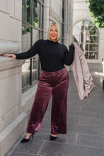 Load image into Gallery viewer, SP24- High Society Velvet Wide Leg Trousers (Reg & Curvy)