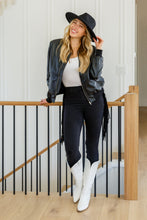 Load image into Gallery viewer, **FLASH DEAL** (REG $64) Country Concert Ready!! Judy Blue Side Fringe Skinny Jegging in Black