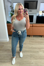 Load image into Gallery viewer, JB Payton Pull On Denim Joggers in Medium Wash (Sizes 0-24)