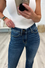 Load image into Gallery viewer, *RESTOCKED* JB Josephine Mid Rise Raw Hem Bootcut Jeans