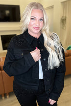 Load image into Gallery viewer, JUDY BLUE- Reese Rhinestone Denim Jacket in Black