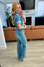Load image into Gallery viewer, JB Sylvia Short Sleeve Denim Jumpsuit