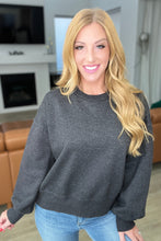 Load image into Gallery viewer, Acid Wash Oversized Pullover in Ash Black (Reg Oversized)