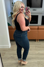 Load image into Gallery viewer, JB Rowena High Rise Pull On Double Cuff Slim Jeans