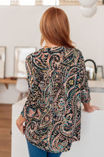 Load image into Gallery viewer, SP24- SEW IN LOVE- I Think Different Top Teal Paisley
