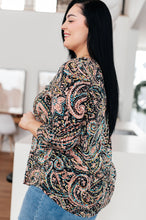 Load image into Gallery viewer, SP24- SEW IN LOVE- I Think Different Top Teal Paisley