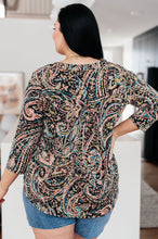 Load image into Gallery viewer, SP24- SEW IN LOVE- I Think Different Top Teal Paisley