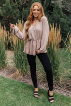Load image into Gallery viewer, Imagine It All V-Neck Peplum Top
