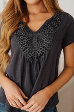 Load image into Gallery viewer, SP24- In the Detail Crocheted Accent Top (Reg & Curvy)