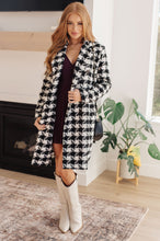 Load image into Gallery viewer, Monochromatic Moment Plaid Coat