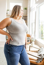 Load image into Gallery viewer, Just One More Ribbed Tank in Heather Grey (Reg & Curvy)