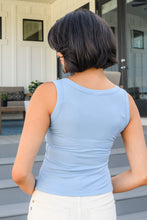Load image into Gallery viewer, SP24- Just One More Ribbed Tank in Light Blue