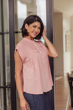 Load image into Gallery viewer, ANDREE BY UNIT-Pleat Detail Button Up Blouse in Pink