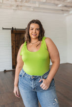 Load image into Gallery viewer, Just a Spritz Bodysuit in Lime- WHITE BIRCH