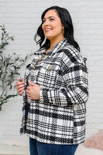 Load image into Gallery viewer, W23 Kate Plaid Jacket in Black & White (Reg & Curvy)