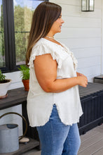 Load image into Gallery viewer, Keep Me Posted Ruffle Detail Blouse (Reg & Curvy)