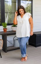 Load image into Gallery viewer, Keep Me Posted Ruffle Detail Blouse (Reg & Curvy)