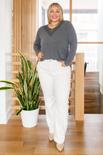 Load image into Gallery viewer, Lacey Long Sleeve V Neck In Gray