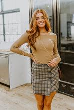 Load image into Gallery viewer, Hold Me Tight Ribbed Long Sleeve Top In Tan