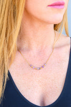 Load image into Gallery viewer, Waterproof, No tarnish, Lavender Moments Beaded Necklace